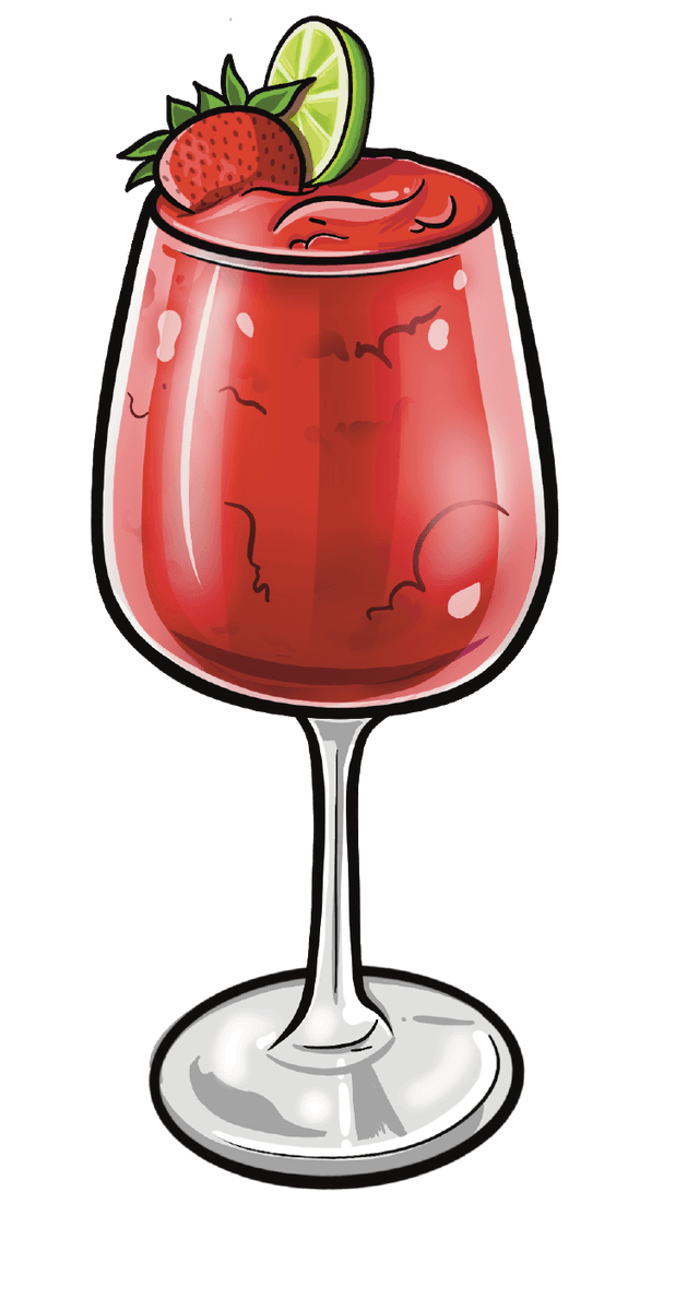 Strawberry Rosé Freeze